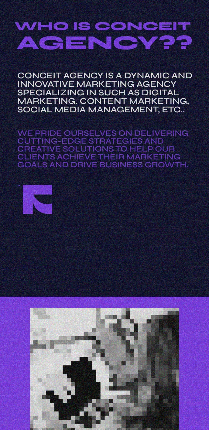 Conceit Agency phone user interface